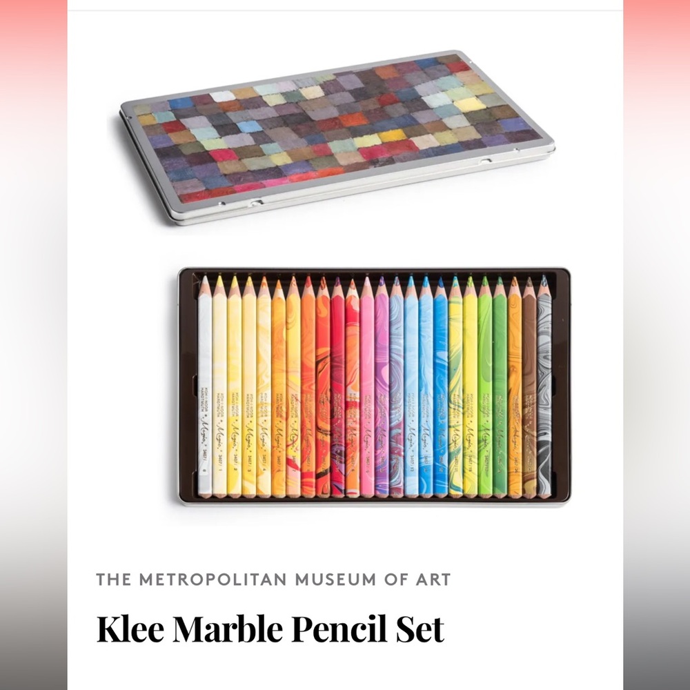THE MET Klee Marble Colored Pencil Set - Assorted Rainbow Colors